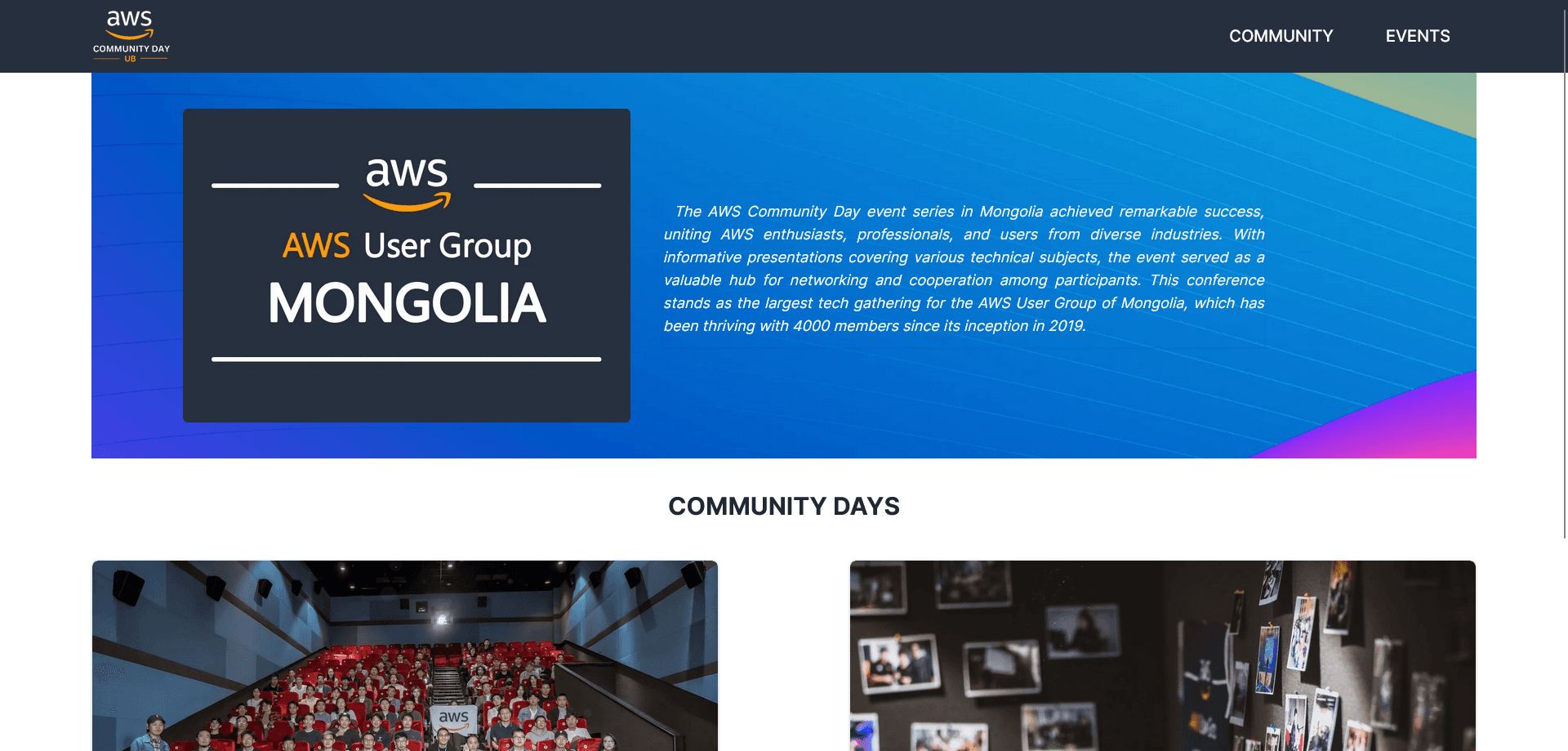 AWS events in Mongolia